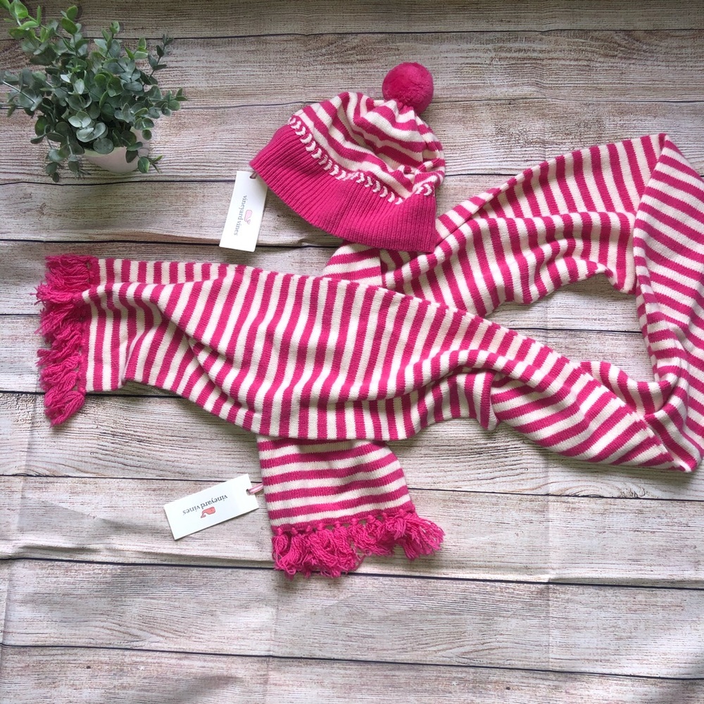 NWT Vineyard Vines Matching Hat and Scarf Set